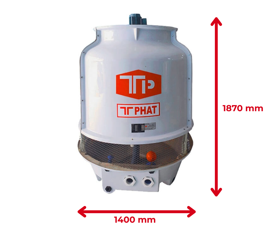 Thông số kỹ thuật tháp giải nhiệt Thuận Tiến Phát 25RT